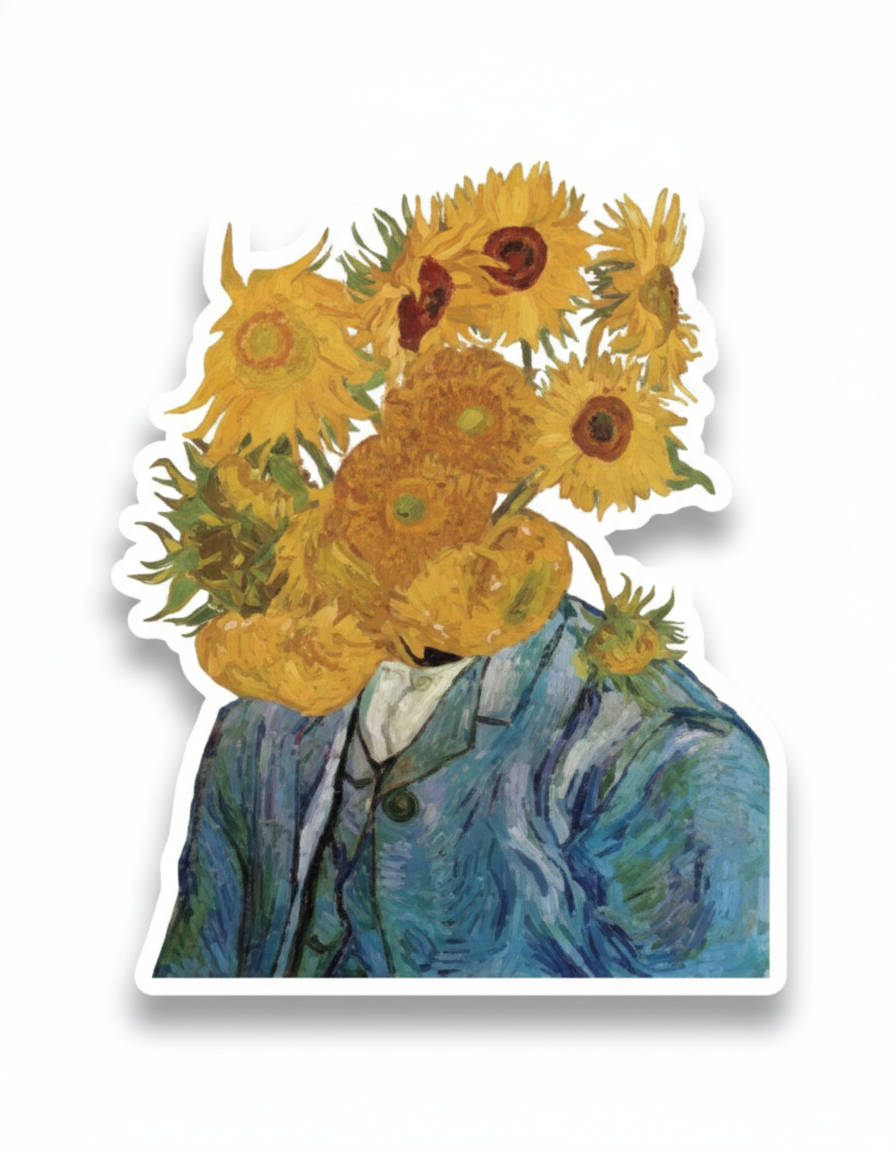 Van Gogh–inspired Sunflower Artwork